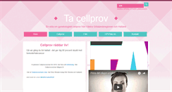 Desktop Screenshot of cellprov.se